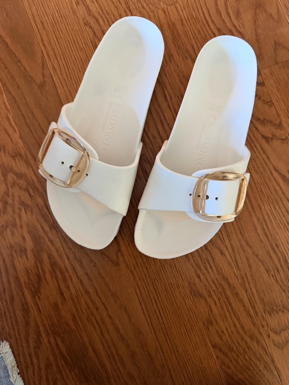 Birkenstock White Madrid EVA Slide 38 color Eggshell